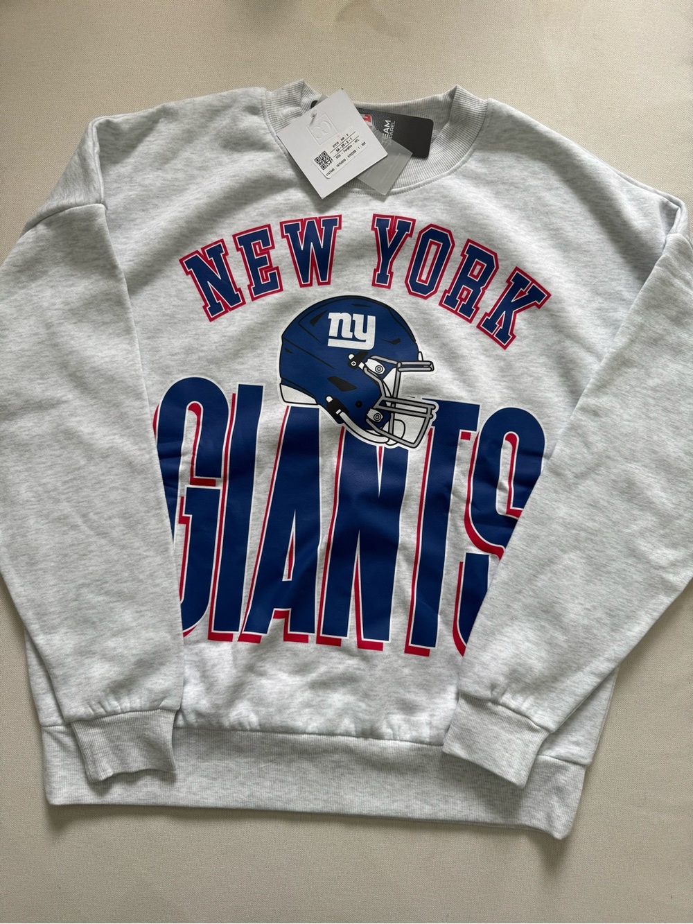 New York Giants Gray Graphic Sweatshirt - Official Team Design